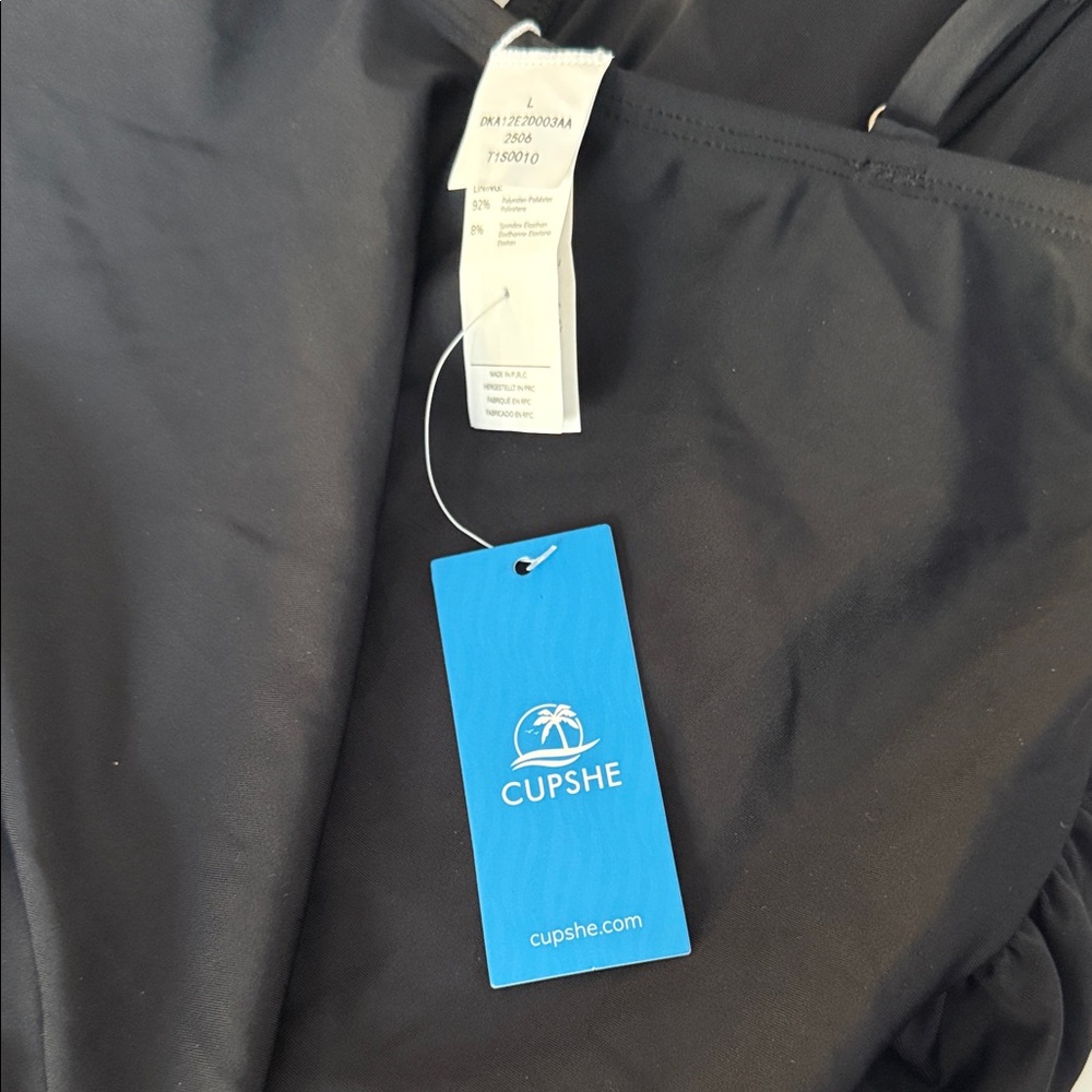 Cupshe Black Adjustable-Strap One-Piece Swimsuit Maternity - Picture 2 of 4
